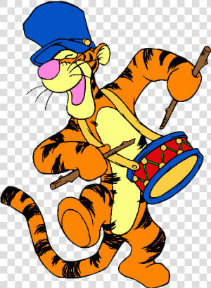 Tigger Transparent Clipart Disney   Tigger Drum  HD Png Download