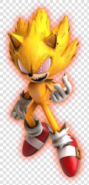 Fleetway Super Sonic By Kuroispeedster55   Fleet Way Super Sonic With Outline  HD Png Download