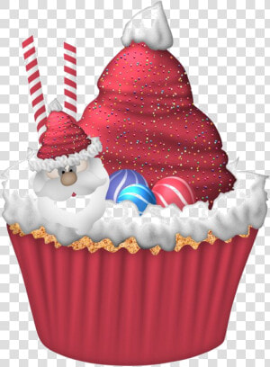 Cupcake Christmas Cake Birthday Cake Christmas Pudding  HD Png Download