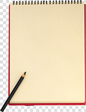 Download Pencil Paper Sheet Transparent Png Notebook   Notebook And Paper Png  Png Download