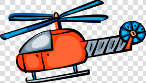 Vector Illustration Of Helicopter Rotorcraft Applies   Helicopter Rotor  HD Png Download