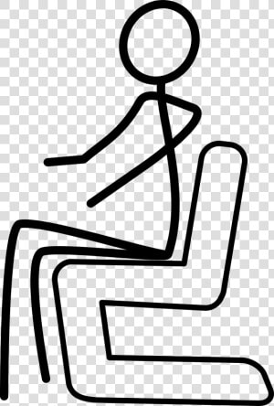 Transparent Stick Figure Png   Stickman Sitting On Chair  Png Download