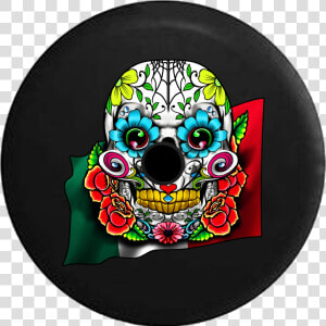 Jeep Wrangler Jl Backup Camera Day Sugar Skull With   Cinco De Mayo Skull  HD Png Download