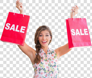 Women Bag Clipart Happy Shopper   Woman With Shopping Bags Png  Transparent Png