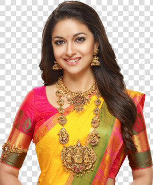 Collections Indian Wedding Jewelry  Indian Bridal    Keerthy Suresh Nice Saree  HD Png Download