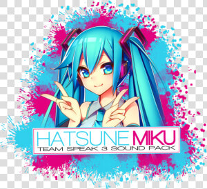 Hatsune Miku Ts3 Teamspeak 3 Soundpack   Hatsune Miku Png  Transparent Png