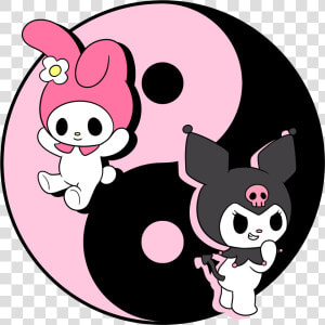 Kuromi And My Melody   Png Download   Kuromi Y My Melody  Transparent Png