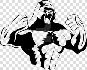 Drawing At Getdrawings Com Free For Personal   Angry Gorilla Drawing Png  Transparent Png