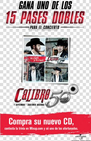 Transparent Calibre 50 Png   Calibre 50 Mitad Y Mitad  Png Download