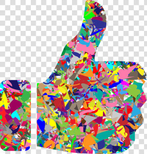 Confetti party Supply thumb Signal   Art Thumbs Up  HD Png Download