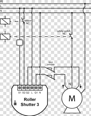 Connect With The Following The Diagram   Fibaro Roller Shutter 3  HD Png Download