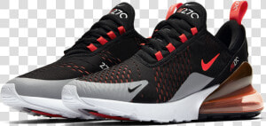 Nike Air Max 270 Black crimson   Air Max 270 Crimson  HD Png Download