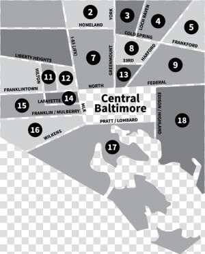 Supplemental Service Zones In Baltimore   Baltimore Zones  HD Png Download