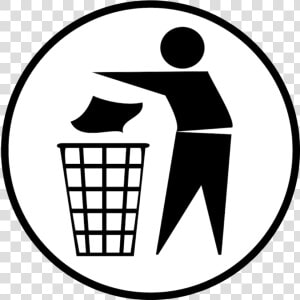 Papelera  Hombre  De Basura  Bin  Persona  Reciclar   Keep Ur City Clean  HD Png Download