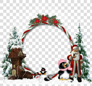 Picture Soi Frame Claus Tree Day Santa Clipart   Carte De Noel Png Transparent  Png Download