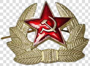 Russian Soviet Red Army Ussr Kokarda Hat Badge  HD Png Download