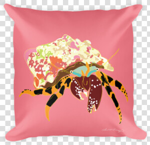 Painted Hermit Crab Pillow   Pillow  HD Png Download