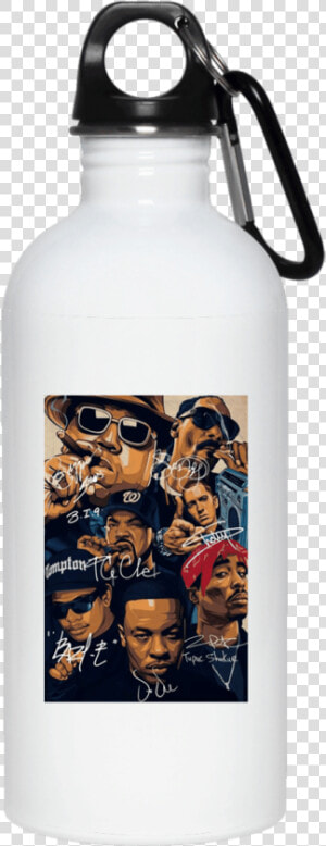 7 American Rapper Inspired Eazy E Biggie Tupac Snoop   Water Bottle  HD Png Download