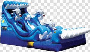 Dolphin Splash Water Slide   Dolphin Water Slide Inflatable  HD Png Download