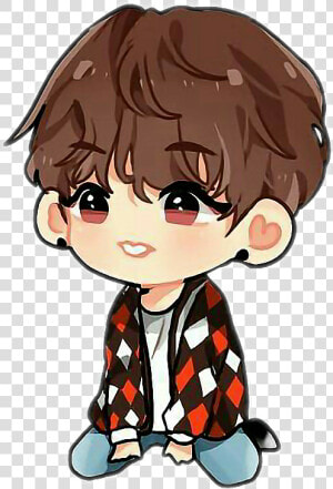  bts  bangtanboys  방탄소년단  정국  전정국  kpop  fanart  jeonjungkook   Chibi Bts Drawings  HD Png Download