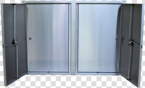 Large Twin Double Door Narcotic Cabinet With 8 Shelves    Shower Door  HD Png Download