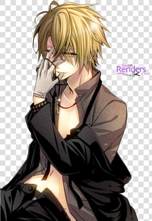 Anime Blond Hot Boy  HD Png Download