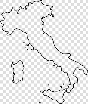 Outline Map Of Italy Printable   Free Printable Coloring   Blank Outline Of Italy  HD Png Download