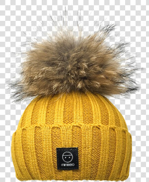 Angora Classic Line Hat Single Pompom Mustard Winter   Beanie  HD Png Download