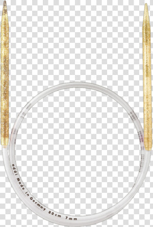 Addi Champagne Circular Knitting Needle With Gold Glitter   Addi  HD Png Download