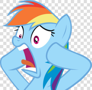 My Little Pony Rainbow Dash Shocked Clipart   Png Download   My Little Pony Rainbow Dash Surprised  Transparent Png