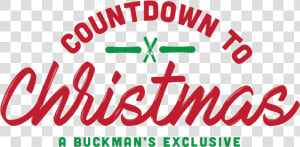 Buckman S Countdown To Christmas   Calligraphy  HD Png Download