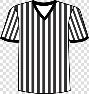 Monochrome Photography sports Uniform active Shirt   Referee Jersey Clipart  HD Png Download