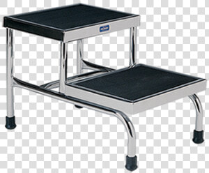 Pedigo P 18 Double Step Stool  Chrome   Stool  HD Png Download