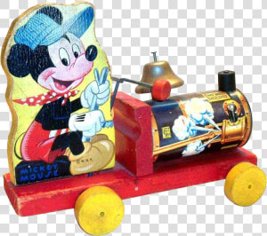 Clip Art Vintage Mickey Mouse Choo   Vintage Mickey Ona Train  HD Png Download