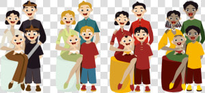 Illustration Members Cartoon Family Free Hq Image Clipart   Family Members Cartoon Png  Transparent Png