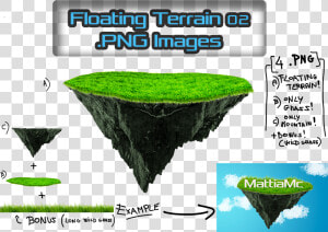 Floating Terrain Mountain 02 Png Bonus By Mattiamc   Floating Terrain Png  Transparent Png