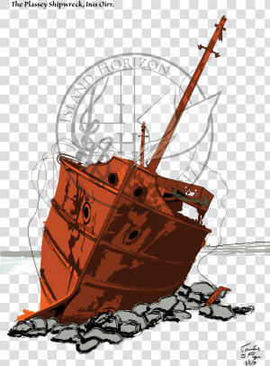 Shipwreck Drawing  HD Png Download