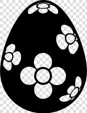 Easter Egg With Flowers Design   Free Svg Easter Egg  HD Png Download