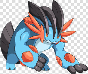 Pokemon Shiny Mega Swampert Is A Fictional Character   Pokemon Shiny Mega Swampert  HD Png Download