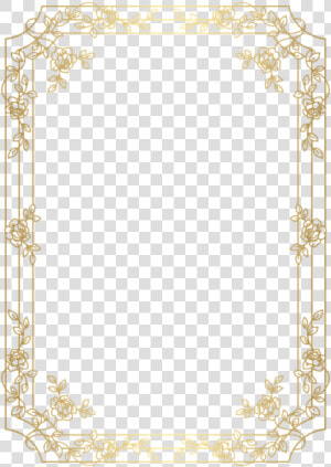 Free Png Deco Border Frame Png Png Images Transparent   Red And Gold Border  Png Download