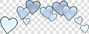  effects  blue  heartcrown  sticker  hearts  crown   Heart  HD Png Download