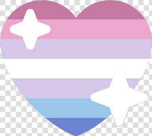 Bigender Sparkle Heart Discord Emoji   Bigender Heart Emoji  HD Png Download