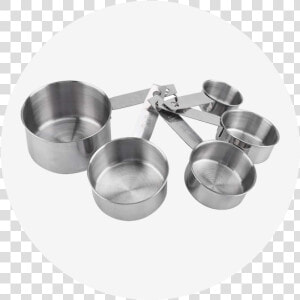 Stainless Steel Mixing Measuring Cup Set   Stainless Steel Used Ing Cooking  HD Png Download