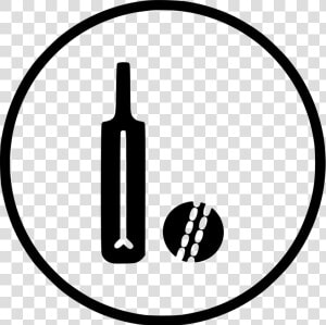 Cricket Ball Bat Equipment Batsman   Batsman Icon  HD Png Download