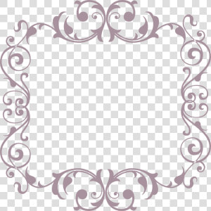 Scrollwork Cross Frame Clipart   Ornament Frame  HD Png Download