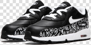 Air Max 90 Print Ltr 844618   Sneakers  HD Png Download