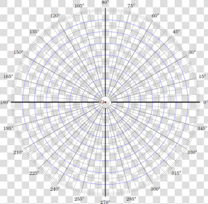 Printable Blank Polar Coordinates Graph  HD Png Download