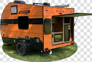 Sunray 129 Orange   Travel Trailer  HD Png Download