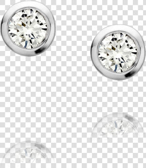 3053 Diamond Solitaire Earrings   Solitaire Diamond Earrings Designs  HD Png Download