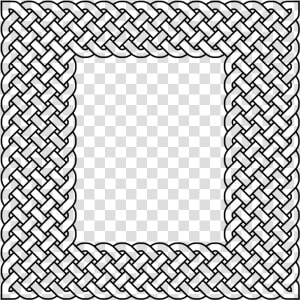 Picture Frame line Art square   Celtic Knot Square Border  HD Png Download